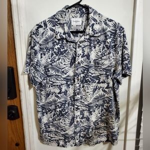 Goodfellow & Co Men's Navy Floral Shirt